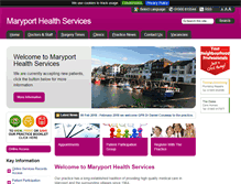 Tablet Screenshot of maryporthealthservices.co.uk